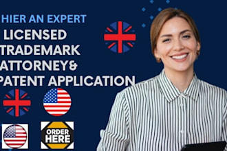 be your u s licensed trademark attorney for trademark registration, patent