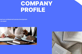 design company profile, brochure, proposal or annual report