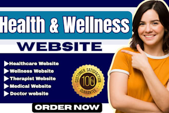 design health website fitness website wellness website design