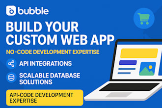 be your bubble io developer for nocode web apps