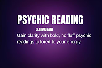 offer a psychic medium reading by channeling your person