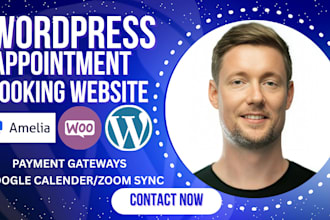 install wordpress appointment booking using amelia, calendly, square, acuity