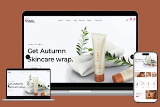 design stunning skincare website skincare shopify store shopify skincare store