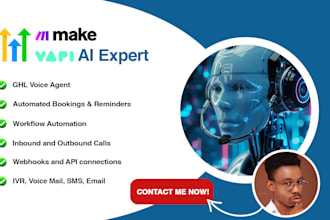 vapi ai voice agent gohighlevel make com book appointment inbound outbound calls