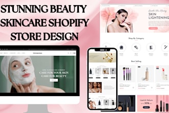 design beauty makeup website hair salon skincare store spa cosmetics website