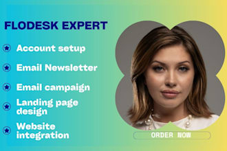 be your flodesk expert, design flodesk newsletter, create flodesk email template
