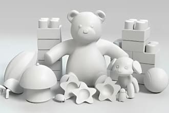 3d modeling toy custom 3d bjd doll toy and 3d figure, teddy bear