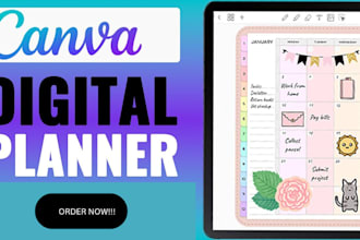 create editable canva templates digital planners, to do lists and checklist