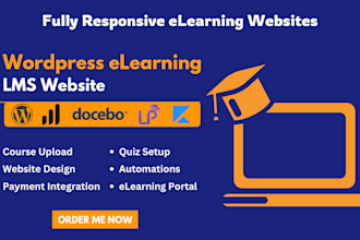 design wordpress lms and membership websites using learndash for course creation