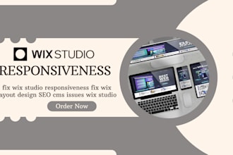 fix wix studio responsiveness fix wix layout design SEO cms issues wix studio