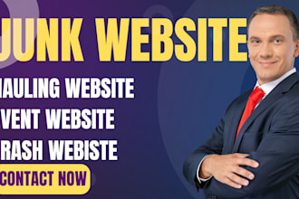junk removal website hauling website party event website trash removal website