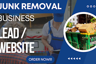 design a high converting junk removal, handyman, or cleaning service website