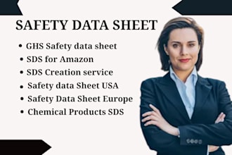 create ghs safety data sheets sds for amazon or usa europe