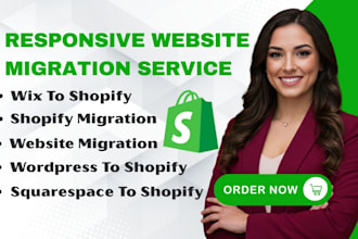migrate wix, wordpress, squarespace, bigcommerce, weebly store to shopify store