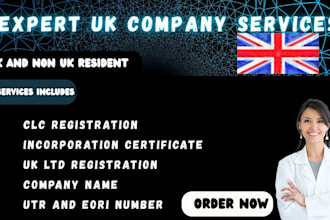 complete uk ltd company registration, vat registration, utr number ,llp