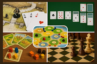 build tabletop rpg chess ludo strategy board game tcg rts unity card game design