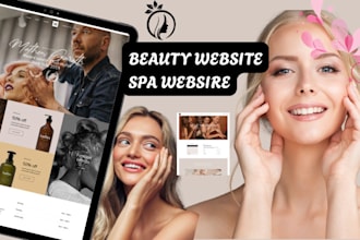 design beauty website hair extension website eyelash beauty salon spa website
