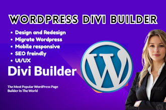 build an aesthetic wordpress website or blog for your business with divi theme