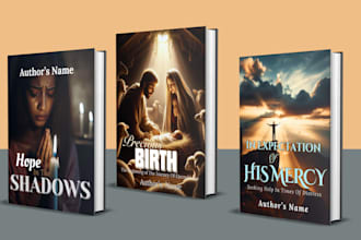 design christian book cover daily devotion bible story illustration amazon kdp