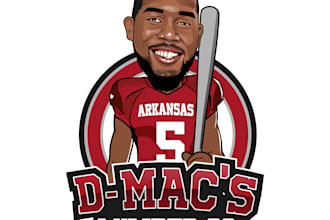create custom cartoon mascot logo or caricature portrait design