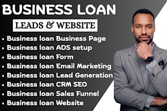 do mca business loan leads business, business loan landing page website sba loan