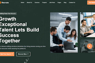 build squarespace recruitment job board website agency website staffing website