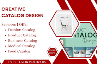 design product catalog catalogue corporate company business medical recipe book