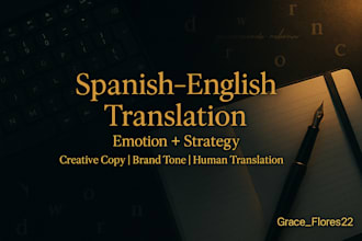 translate and write soulful spanish english content