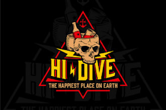 design awesome bar themed logo