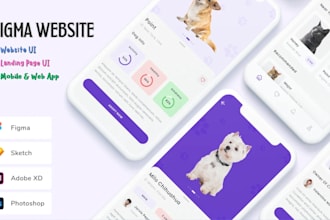 do awesome figma website header homepage design mockup and web template creation
