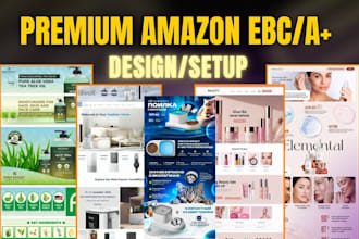 create amazon a plus content and amazon ebc design for your amazon brand store