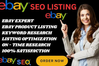 do ebay product listing, SEO ebay listing, ebay lister