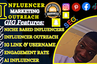 be social media influencer manager outreach amazon leads micro email list