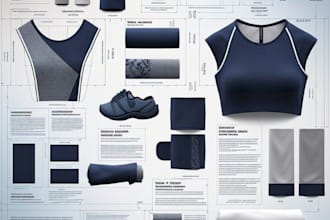 cloth tech pack, clothing tech pack, vector mockup apparel, flat sketches