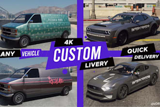 design custom livery for fivem ems, police, sports vehicles
