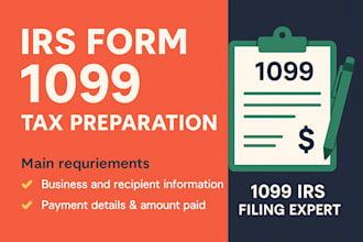 prepare and file irs form 1099 for freelancers and businesses