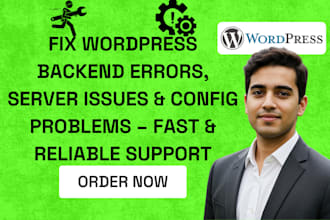 troubleshoot resolve wordpress backend errors server issue configuration problem