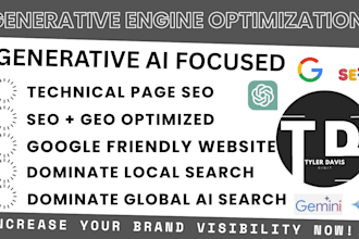 do generative engine optimization aeo SEO  for website to boost brand visibility