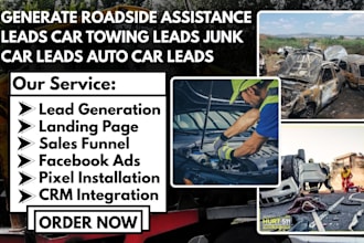 generate roadside assistance leads car towing leads junk car lead auto car leads