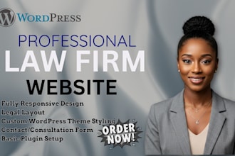 design professional responsive attorney, lawyer, and law firm wordpress website