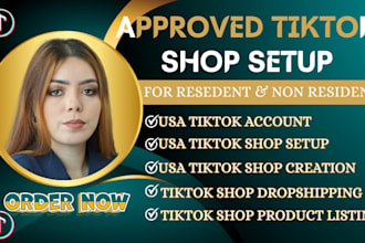 create USA tiktok shop setup tiktok shop USA tiktok shop business representative