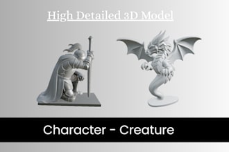 create a high detail 3d model of your figurine
