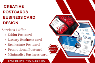 design unique eddm direct mail postcards custom business card in 24 hrs