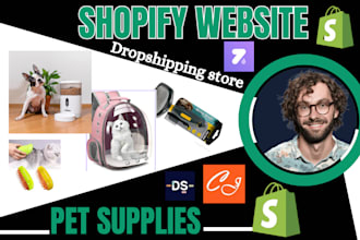 design shopify pet store build ecommerce dropshipping pet care website via dsers