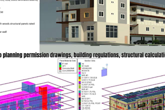do planning permission drawings, building regulations, structural calculations