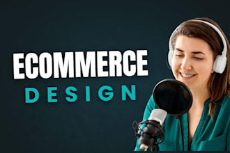 create ecommerce website, products listing and design