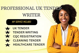 win uk tender for healthcare, construction, cleaning, cqc registration