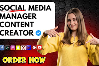social media manager content creator instagram content facebook ads linkedin
