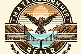make mascot summer rail bird logo