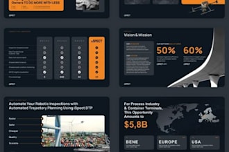 design startup financial report presentation investor pitch deck business slide
